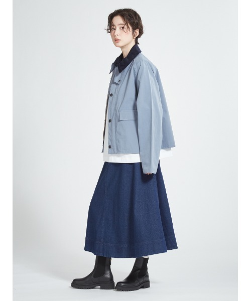 Barbour（バブアー）の「【SPEY / スペイ】ピーチスキン コットン ショートレングスブルゾン（オーバーサイズフィット）（ブルゾン・メンズ・ブラック/ライトブルー/グリーン・SMALL/MEDIUM/LARGE/X-LARGE）」の5枚目の写真