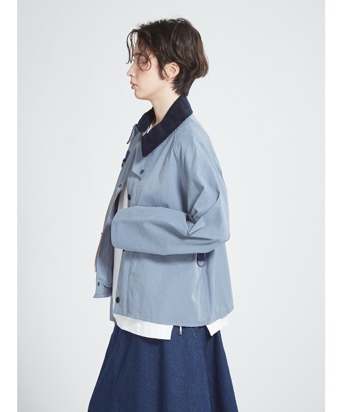 Barbour（バブアー）の「【SPEY / スペイ】ピーチスキン コットン ショートレングスブルゾン（オーバーサイズフィット）（ブルゾン・メンズ・ブラック/ライトブルー/グリーン・SMALL/MEDIUM/LARGE/X-LARGE）」の7枚目の写真