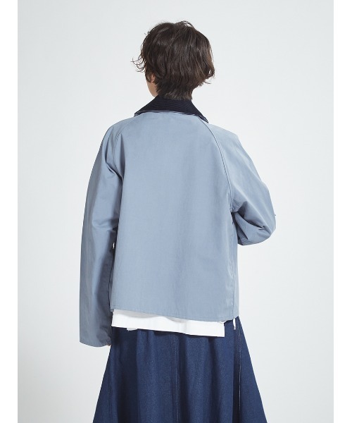 Barbour（バブアー）の「【SPEY / スペイ】ピーチスキン コットン ショートレングスブルゾン（オーバーサイズフィット）（ブルゾン・メンズ・ブラック/ライトブルー/グリーン・SMALL/MEDIUM/LARGE/X-LARGE）」の8枚目の写真