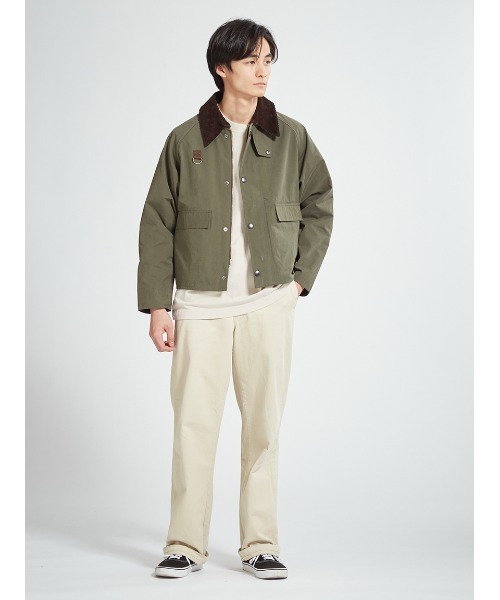 Barbour（バブアー）の「【SPEY / スペイ】ピーチスキン コットン ショートレングスブルゾン（オーバーサイズフィット）（ブルゾン・メンズ・ブラック/ライトブルー/グリーン・SMALL/MEDIUM/LARGE/X-LARGE）」の12枚目の写真
