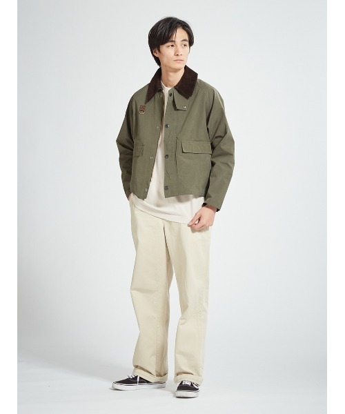 Barbour（バブアー）の「【SPEY / スペイ】ピーチスキン コットン ショートレングスブルゾン（オーバーサイズフィット）（ブルゾン・メンズ・ブラック/ライトブルー/グリーン・SMALL/MEDIUM/LARGE/X-LARGE）」の13枚目の写真