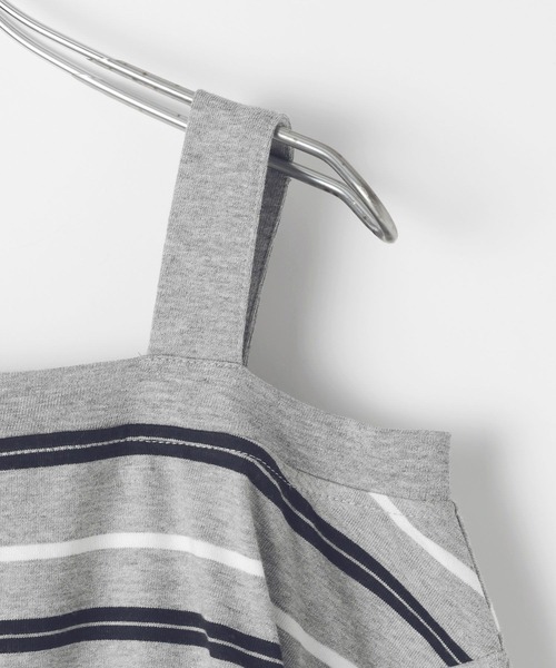 3.3 Field Trip （3.3フィールドトリップ）の「3.3 Field Trip／オフショルボーダーロングスリーブ（Tシャツ/カットソー・レディース・グレー/レッド・FREE）」の11枚目の写真