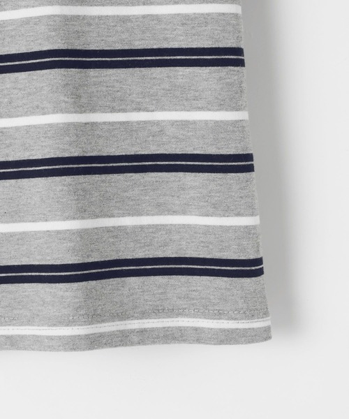 3.3 Field Trip （3.3フィールドトリップ）の「3.3 Field Trip／オフショルボーダーロングスリーブ（Tシャツ/カットソー・レディース・グレー/レッド・FREE）」の13枚目の写真