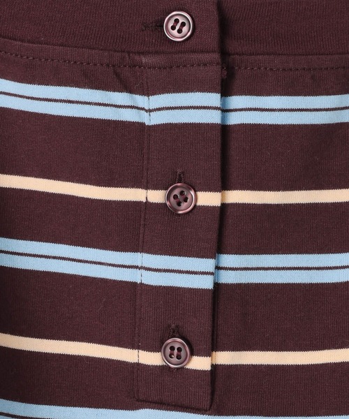 3.3 Field Trip （3.3フィールドトリップ）の「3.3 Field Trip／オフショルボーダーロングスリーブ（Tシャツ/カットソー・レディース・グレー/レッド・FREE）」の18枚目の写真