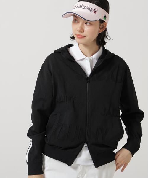 Jack Bunny!!(ジャックバニー)の「【Jack Bunny!!】イージーケアPEロゴカノコフルジップニットフーディブルゾン(ブルゾン・レディース・ピンク/ブラック・SMALL/MEDIUM/LARGE)」の21枚目の写真