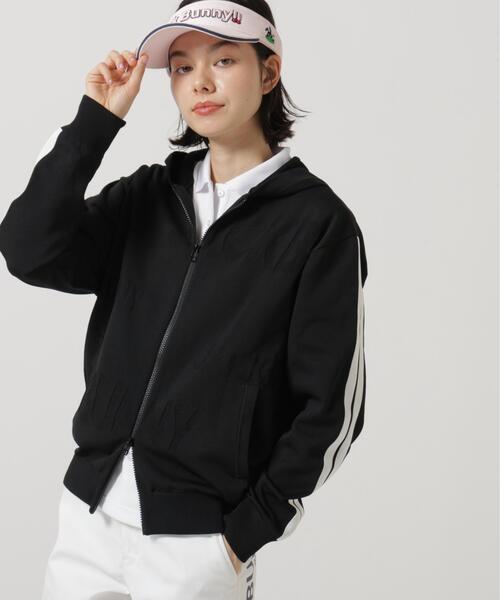 Jack Bunny!!(ジャックバニー)の「【Jack Bunny!!】イージーケアPEロゴカノコフルジップニットフーディブルゾン(ブルゾン・レディース・ピンク/ブラック・SMALL/MEDIUM/LARGE)」の20枚目の写真