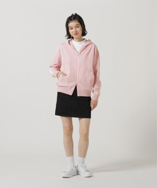 Jack Bunny!!(ジャックバニー)の「【Jack Bunny!!】イージーケアPEロゴカノコフルジップニットフーディブルゾン(ブルゾン・レディース・ピンク/ブラック・SMALL/MEDIUM/LARGE)」の15枚目の写真