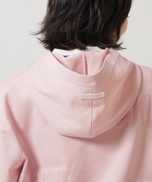 Jack Bunny!!(ジャックバニー)の「【Jack Bunny!!】イージーケアPEロゴカノコフルジップニットフーディブルゾン(ブルゾン・レディース・ピンク/ブラック・SMALL/MEDIUM/LARGE)」の8枚目の写真