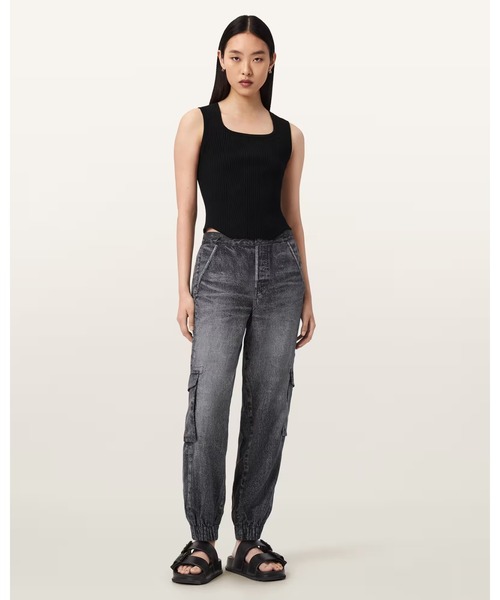ALLSAINTS(オールセインツ)の「SELMA ILLUSION TROUSERS | SELMA イリュージョン トラウザー(その他パンツ・レディース・ブラック系その他・8/4/6/10)」の1枚目の写真