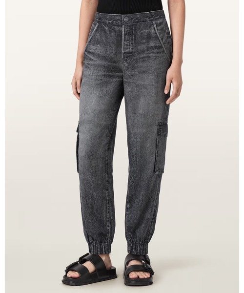ALLSAINTS(オールセインツ)の「SELMA ILLUSION TROUSERS | SELMA イリュージョン トラウザー(その他パンツ・レディース・ブラック系その他・8/4/6/10)」の3枚目の写真