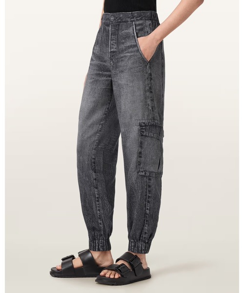 ALLSAINTS(オールセインツ)の「SELMA ILLUSION TROUSERS | SELMA イリュージョン トラウザー(その他パンツ・レディース・ブラック系その他・8/4/6/10)」の6枚目の写真