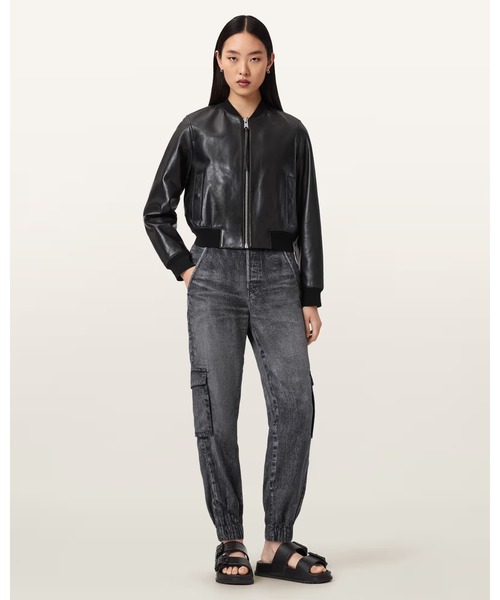 ALLSAINTS(オールセインツ)の「SELMA ILLUSION TROUSERS | SELMA イリュージョン トラウザー(その他パンツ・レディース・ブラック系その他・8/4/6/10)」の7枚目の写真