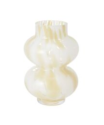 Francfranc（フランフラン）の「ドットパターン フラワーベース S ベージュ 花瓶（フラワーベース）」