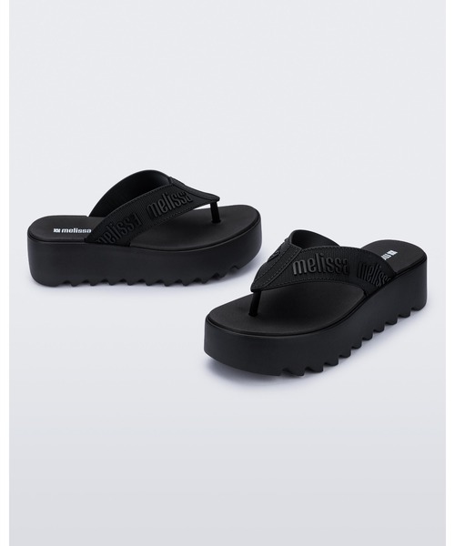 melissa(メリッサ)の「MELISSA M LOVER THONG PLATFORM AD(サンダル・レディース・ベージュ/ブラック・37/38/35-36/39)」の5枚目の写真