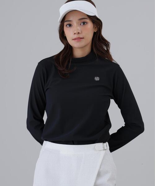 St ANDREWS(セントアンドリュース)の「【St ANDREWS】ドビーストレッチ長袖ハイネック(Tシャツ/カットソー・レディース・ブラック/ホワイト・L/S/M)」の3枚目の写真