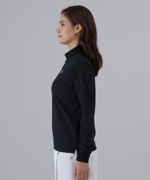 St ANDREWS(セントアンドリュース)の「【St ANDREWS】ドビーストレッチ長袖ハイネック(Tシャツ/カットソー・レディース・ブラック/ホワイト・L/S/M)」の6枚目の写真