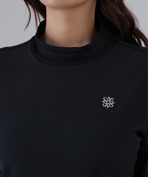 St ANDREWS(セントアンドリュース)の「【St ANDREWS】ドビーストレッチ長袖ハイネック(Tシャツ/カットソー・レディース・ブラック/ホワイト・L/S/M)」の8枚目の写真