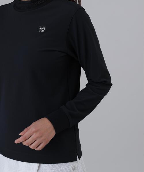 St ANDREWS(セントアンドリュース)の「【St ANDREWS】ドビーストレッチ長袖ハイネック(Tシャツ/カットソー・レディース・ブラック/ホワイト・L/S/M)」の9枚目の写真