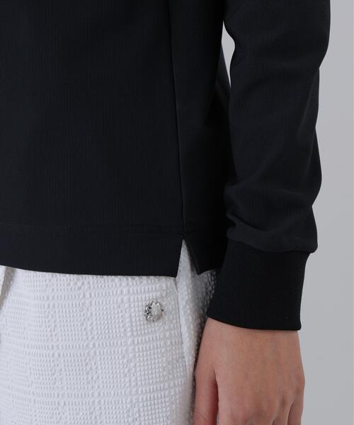 St ANDREWS(セントアンドリュース)の「【St ANDREWS】ドビーストレッチ長袖ハイネック(Tシャツ/カットソー・レディース・ブラック/ホワイト・L/S/M)」の10枚目の写真