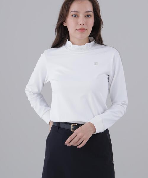 St ANDREWS(セントアンドリュース)の「【St ANDREWS】ドビーストレッチ長袖ハイネック(Tシャツ/カットソー・レディース・ブラック/ホワイト・L/S/M)」の17枚目の写真
