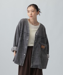 LEPSIM（レプシィム）の「ノーカラーデニムシャツ　629900（シャツ/ブラウス）」