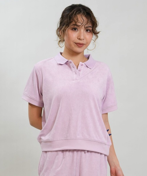 RIKKA FEMME(リッカファム)の「RIKKA FEMME/リッカファム 半袖 ポロシャツ パイル生地 吸水速乾 UVカット セットアップ対応 RF6S-2501(ポロシャツ・レディース・ブルー/ピンク/グレー・FREE)」の17枚目の写真