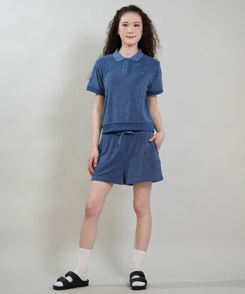 RIKKA FEMME(リッカファム)の「RIKKA FEMME/リッカファム 半袖 ポロシャツ パイル生地 吸水速乾 UVカット セットアップ対応 RF6S-2501(ポロシャツ・レディース・ブルー/ピンク/グレー・FREE)」の13枚目の写真