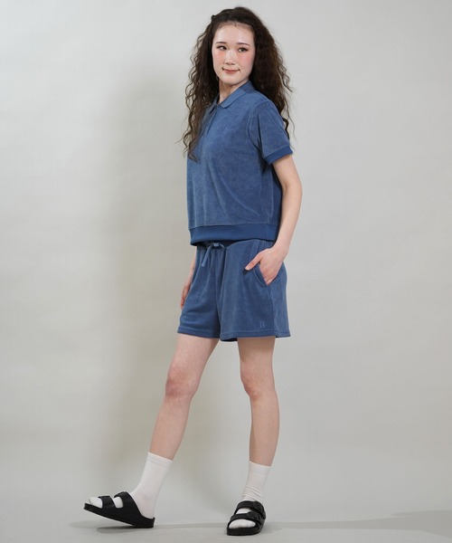 RIKKA FEMME(リッカファム)の「RIKKA FEMME/リッカファム 半袖 ポロシャツ パイル生地 吸水速乾 UVカット セットアップ対応 RF6S-2501(ポロシャツ・レディース・ブルー/ピンク/グレー・FREE)」の14枚目の写真
