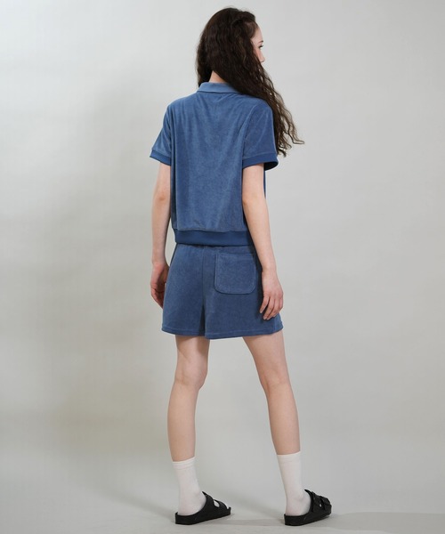 RIKKA FEMME(リッカファム)の「RIKKA FEMME/リッカファム 半袖 ポロシャツ パイル生地 吸水速乾 UVカット セットアップ対応 RF6S-2501(ポロシャツ・レディース・ブルー/ピンク/グレー・FREE)」の15枚目の写真