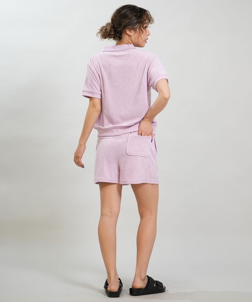 RIKKA FEMME(リッカファム)の「RIKKA FEMME/リッカファム 半袖 ポロシャツ パイル生地 吸水速乾 UVカット セットアップ対応 RF6S-2501(ポロシャツ・レディース・ブルー/ピンク/グレー・FREE)」の21枚目の写真