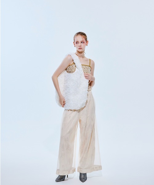 HELOYSE（エロイーズ）の「BOUQUET TOTE（トートバッグ・レディース・ホワイト/ブラック・FREE）」の4枚目の写真