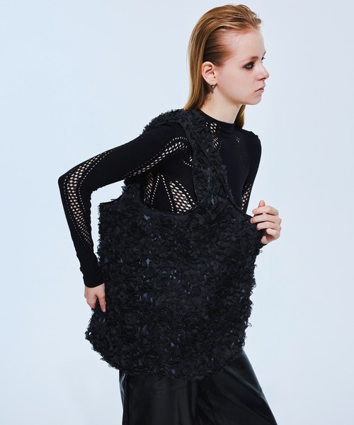 HELOYSE（エロイーズ）の「BOUQUET TOTE（トートバッグ・レディース・ホワイト/ブラック・FREE）」の8枚目の写真