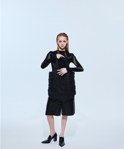 HELOYSE（エロイーズ）の「BOUQUET TOTE（トートバッグ・レディース・ホワイト/ブラック・FREE）」の7枚目の写真