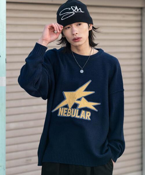 WEGO(ウィゴー)の「WEGO/【26年春夏新作】サテンワッペンニットプルオーバー(ニット/セーター・メンズ・ホワイト/ネイビー・MEDIUM/LARGE)」の15枚目の写真
