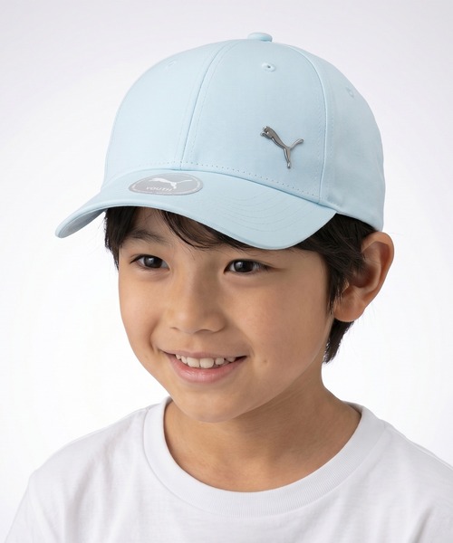 PUMA（プーマ）の「PUMA/プーマ　ESS メタル プーマ キャット BB キャップ JR（キャップ・キッズ・ネイビー/ピンク/ライトブルー/ブラック・ONE SIZE）」の3枚目の写真