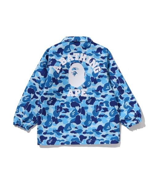 A BATHING APE(アベイシングエイプ)の「ABC CAMO COLLEGE COACH JACKET(ミリタリージャケット・キッズ・ブルー/グリーン/ピンク・140/130/110/100/120)」の5枚目の写真