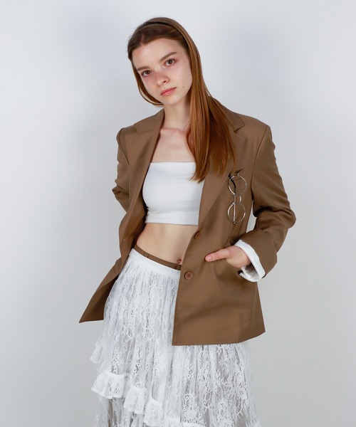 mieya mieya（ミーヤミーヤ）の「【mieya mieya】FLUFFY LAYER LACE SK/フラッフィーレイヤーレーススカート（スカート・レディース・ホワイト・FREE）」の16枚目の写真