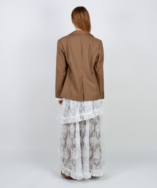 mieya mieya（ミーヤミーヤ）の「【mieya mieya】FLUFFY LAYER LACE SK/フラッフィーレイヤーレーススカート（スカート・レディース・ホワイト・FREE）」の14枚目の写真