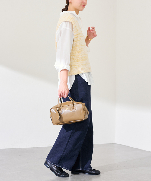 FRAMeWORK(フレームワーク)の「メランジニットベスト(ニット/セーター・レディース・イエロー/ホワイト・FREE)」の12枚目の写真