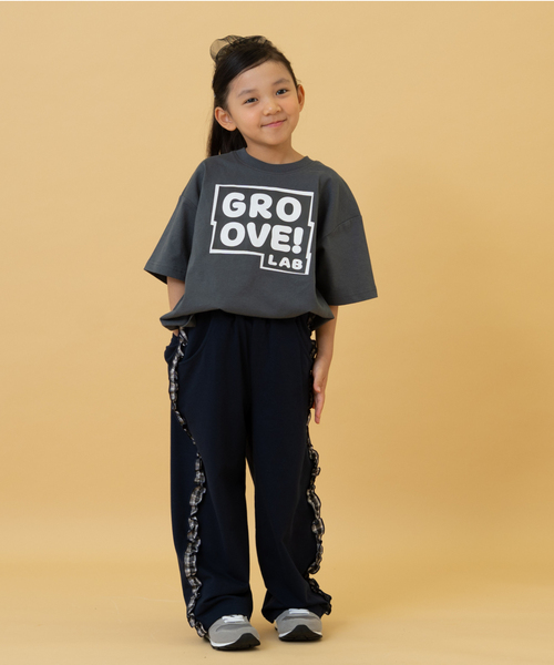 and D. petit main（アンドディープティマイン）の「サイドガラフリルスウェットパンツ（その他パンツ・キッズ・トップグレー/ネイビー/ラベンダー・110cm/130cm/120cm/90cm/140cm/100cm）」の7枚目の写真