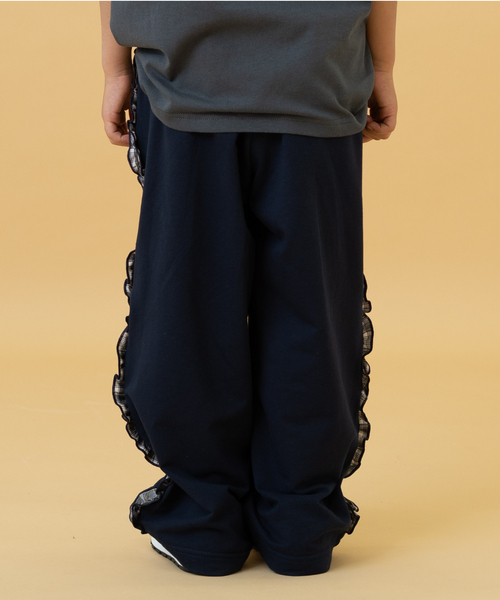 and D. petit main（アンドディープティマイン）の「サイドガラフリルスウェットパンツ（その他パンツ・キッズ・トップグレー/ネイビー/ラベンダー・110cm/130cm/120cm/90cm/140cm/100cm）」の10枚目の写真