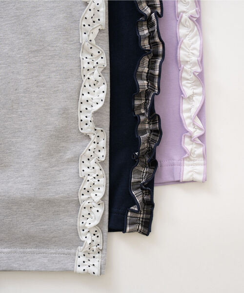 and D. petit main（アンドディープティマイン）の「サイドガラフリルスウェットパンツ（その他パンツ・キッズ・トップグレー/ネイビー/ラベンダー・110cm/130cm/120cm/90cm/140cm/100cm）」の11枚目の写真