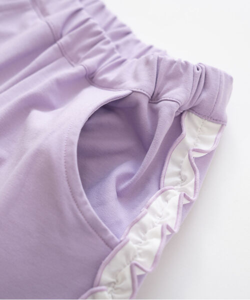 and D. petit main（アンドディープティマイン）の「サイドガラフリルスウェットパンツ（その他パンツ・キッズ・トップグレー/ネイビー/ラベンダー・110cm/130cm/120cm/90cm/140cm/100cm）」の14枚目の写真
