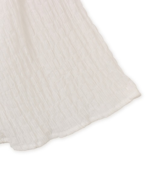 atmos pink（アトモスピンク）の「atmos pink Shirring Blouse / アトモス ピンク シャーリング ブラウス（シャツ/ブラウス・レディース・ホワイト/ブラック・FREE）」の4枚目の写真