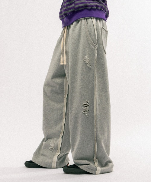 Elanque(�G�����N)��damage sweat pants / �_���[�W�X�E�F�b�g�p���c(�X�E�F�b�g�p���c)