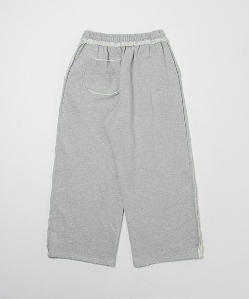 Elanque(エランク)の「damage sweat pants / ダメージスウェットパンツ(スウェットパンツ・メンズ・ブラック/グレー/パープル・MEDIUM/LARGE)」の12枚目の写真