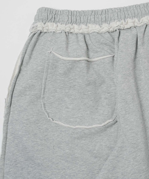 Elanque(エランク)の「damage sweat pants / ダメージスウェットパンツ(スウェットパンツ・メンズ・ブラック/グレー/パープル・MEDIUM/LARGE)」の16枚目の写真