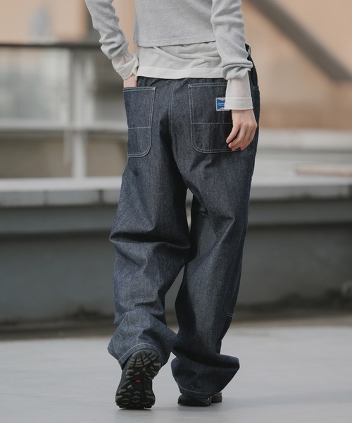 Gramicci(グラミチ)の「Gramicci/グラミチ JAPANESE CHAMBRAY DOUBLE KNEE ジーパン ジーンズ ストレートパンツ バギーパンツ 2026年春夏(デニムパンツ・メンズ・ネイビー/ブルー・M/S/L/XL)」の7枚目の写真