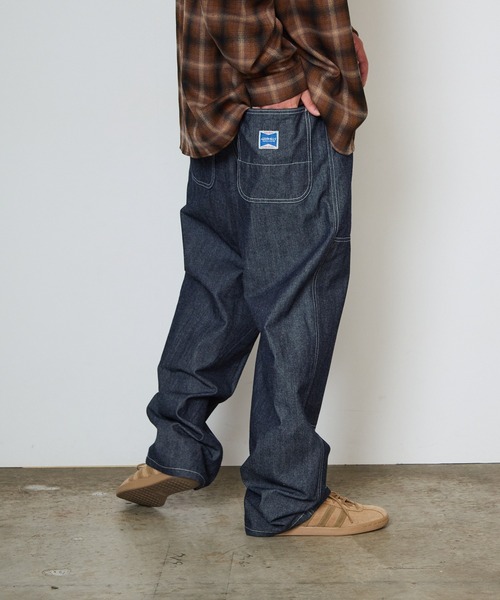 Gramicci(グラミチ)の「Gramicci/グラミチ JAPANESE CHAMBRAY DOUBLE KNEE ジーパン ジーンズ ストレートパンツ バギーパンツ 秋 秋服 2026年秋冬(デニムパンツ・メンズ・ネイビー/ブルー・M/S/L/XL)」の6枚目の写真