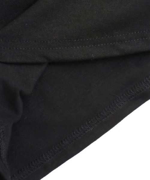 ANAP（アナップ）の「パッド付 ボタンデザイン ぴたっと ロングスリーブ Tシャツ（Tシャツ/カットソー・レディース・ホワイト/ブラック・F）」の8枚目の写真